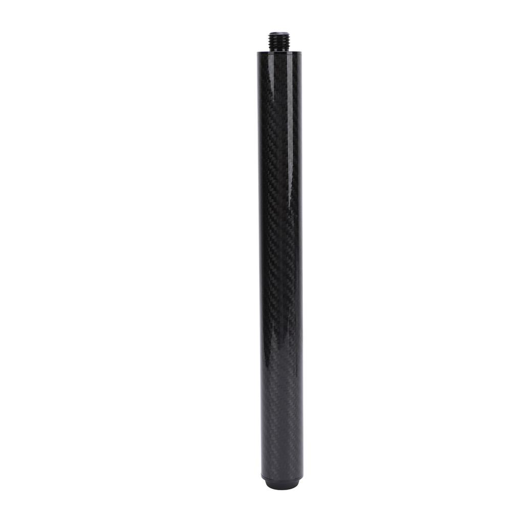 Pool Cue Extension Stick 12in Carbon Fiber Billiards Extension Accessories with Bumper