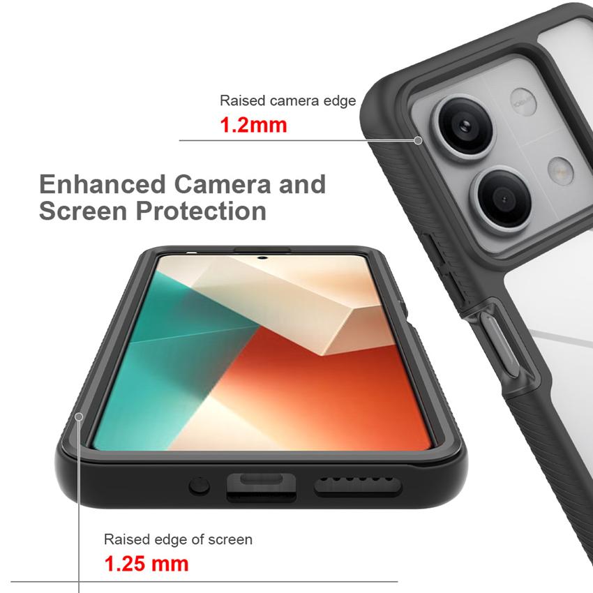 360 Degree Full Coverage Case for Xiaomi Redmi Note 13 Pro 5G Funda Clear Anti-Yellow Transparent Shell With Screen Protector Shockproof Phone Cover