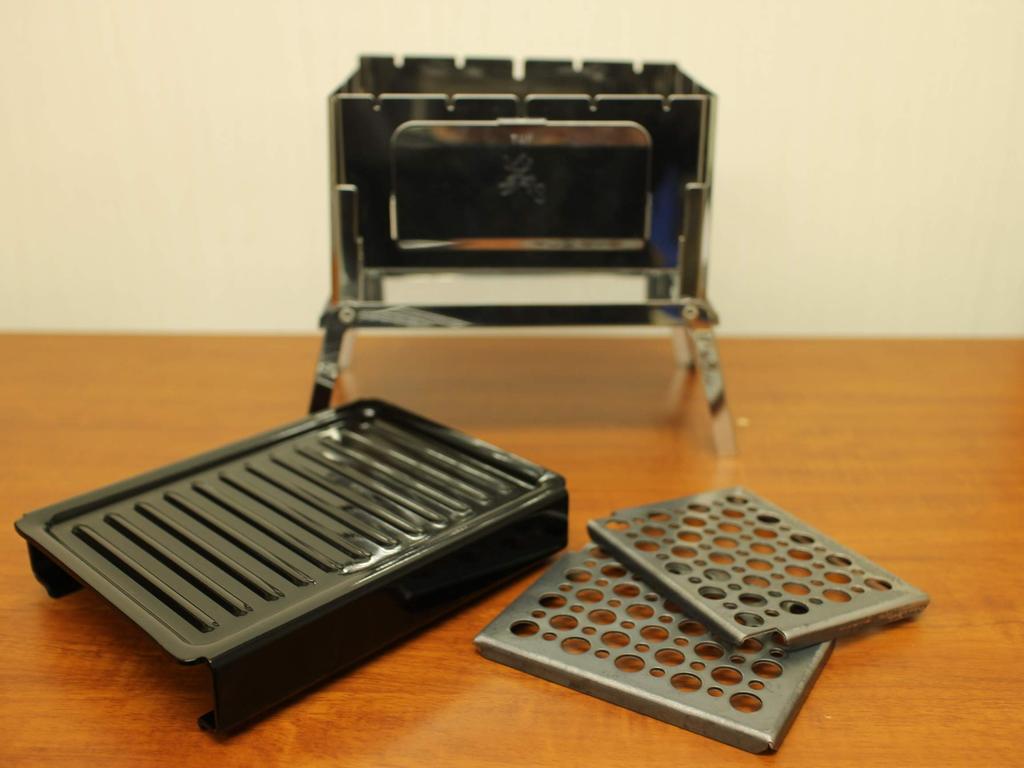 Компактный гриль для костра Жаростойкое покрытие Набор из 3 сковородок-гриль Sho's B-6