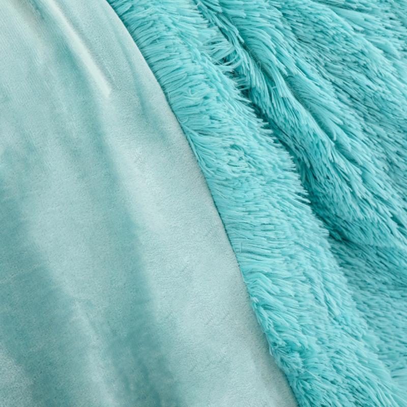 Plush Small Blanket Blanket Solid Color Nap Blanket Double Cover Blanket