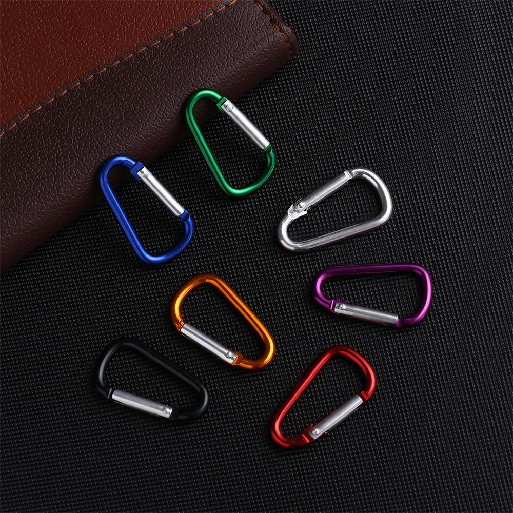 5/10pcs New Equipment Safety Camping Hiking Hook Buckle Keychain Climbing Buckles Alloy Carabiner