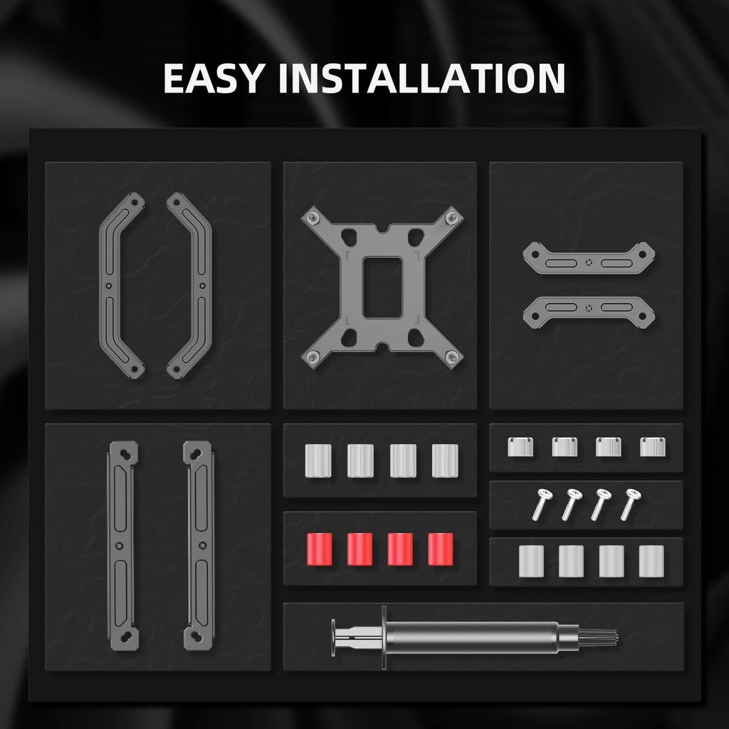 Черный 47-миллиметровый низкопрофильный процессорный кулер для воздушного охлаждения малого форм-фактора с 4 прямыми контактами для нагрева, тонкий 92x92x15 мм, совместимый с Intel и AMD