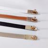 Модные надежные дизайнерские ремни для женщин, высококачественные люксовые брендовые черные кожаные белые тонкие корсетные ремни для коричневого платья Wayband