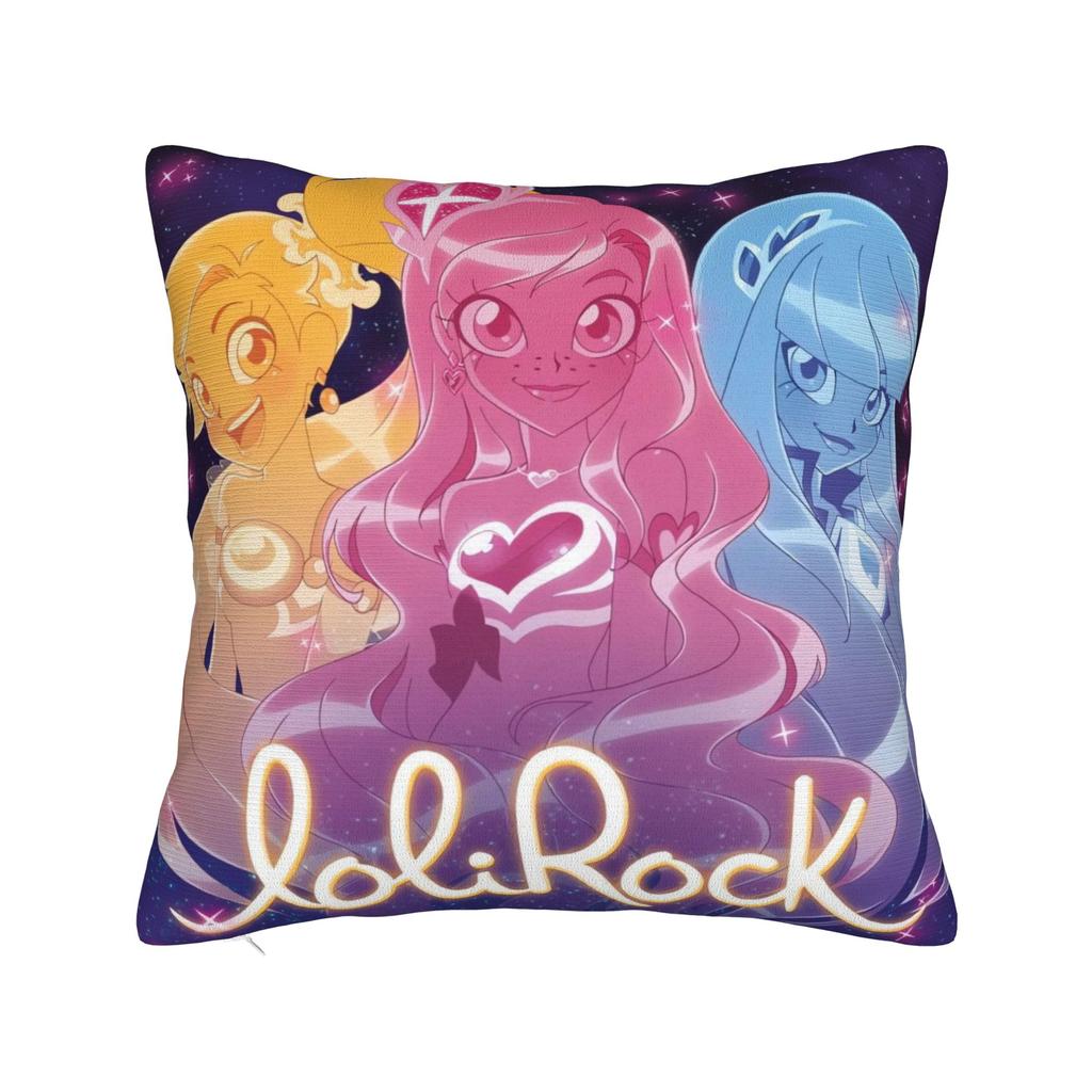 LoliRock Kopo Music Girls Pillow Cover  Comfy Cushion Cover Cute Funny Pillow Case For Sofa Home Decor