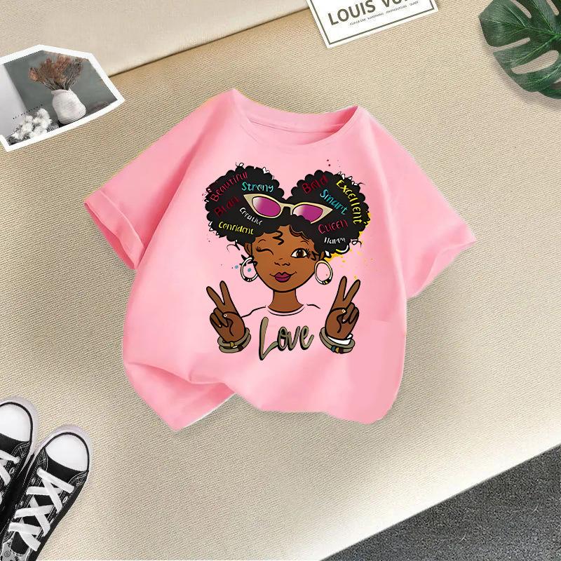 Детская футболка Футболка для ребенка 2-13 лет Крутая девочка с принтом Детская 100% хлопок Одежда Футболка Топы Футболка