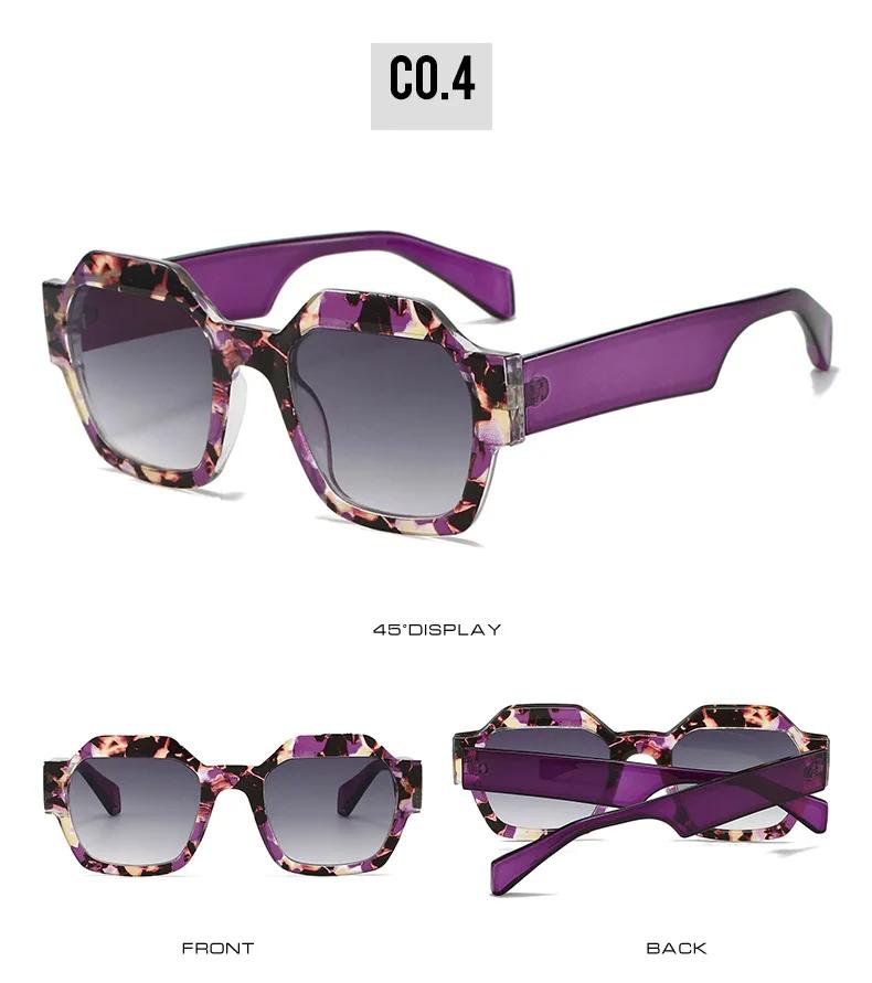 Новые винтажные большие квадратные солнцезащитные очки женские мужские модные ретро оправа с толстыми краями роскошные мужские солнцезащитные очки оттенки УФ400 очки