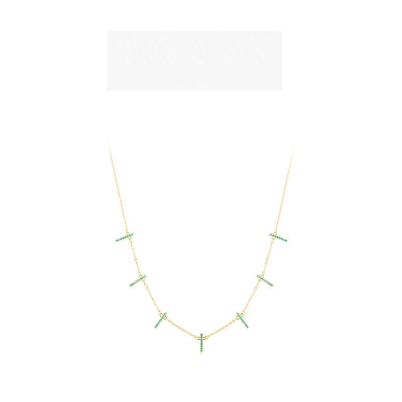 Танциз S925 стерлингового серебра Роскошное индивидуальное ожерелье с подвеской женское классическое ожерелье прилива