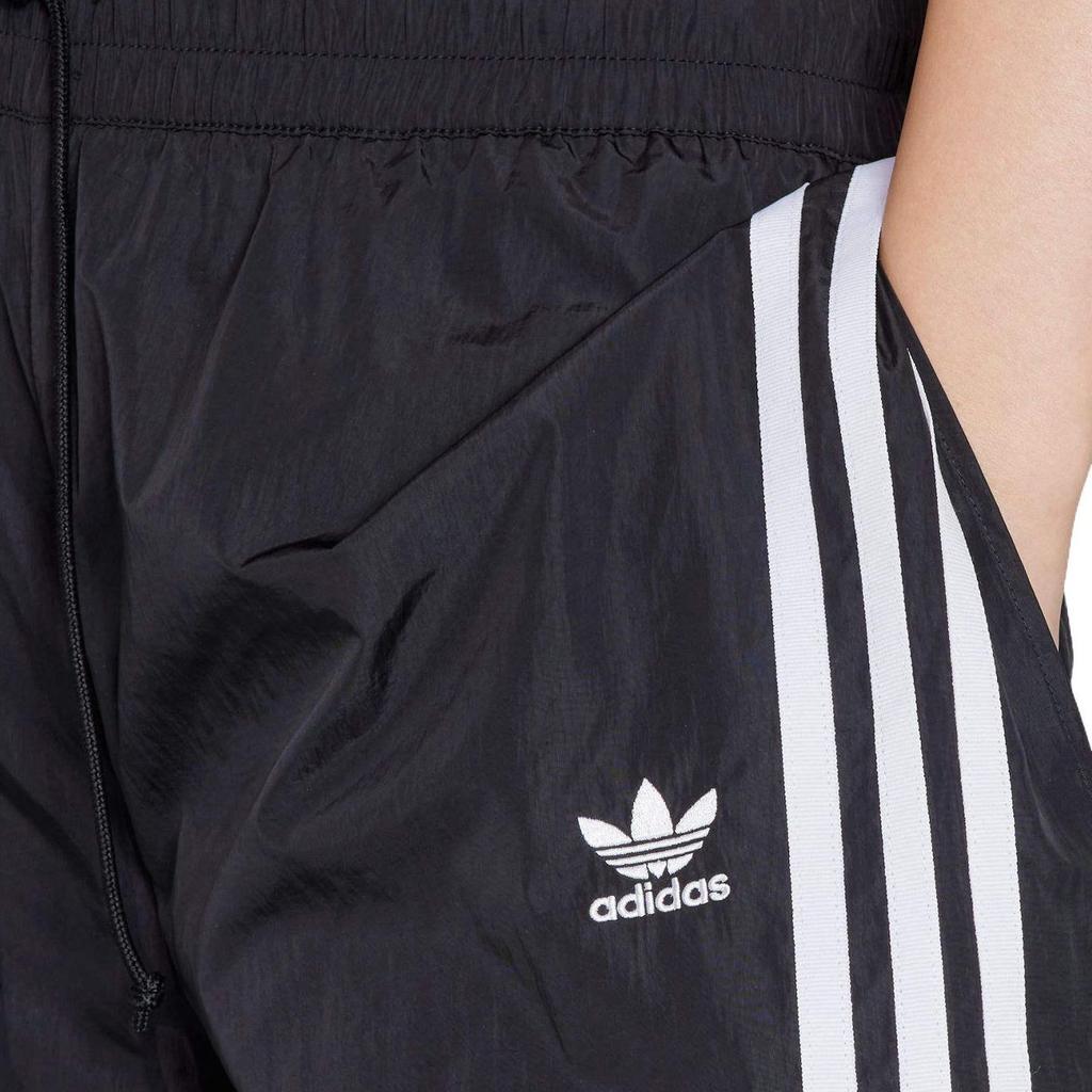 Adidas Originals Logo Print Loose-Fit Sweatpants Women Bottoms Black IV9335