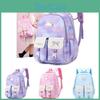 Стильный и модный водонепроницаемый школьный рюкзак для девочек с мультяшными принтами в фиолетовом, розовом и синем цветах