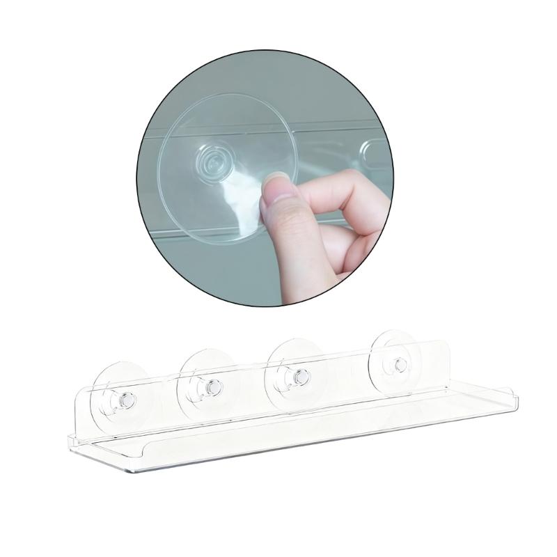 Pack of 1 Clear Acrylic Plant Holder for Succulents Home Decoration Easy Installation Shelf for Window