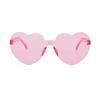 Бескаркасные солнцезащитные очки-желе в форме сердца