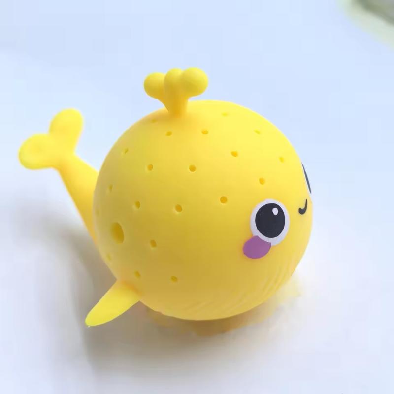 Игрушки для купания младенцев Губка Впитывающая воду Кит Пищалка Игрушки для снятия стресса Летние Игровые водные игрушки для детей Мягкая Игрушка для ребенка