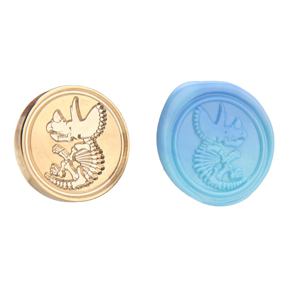 Меловой ископаемый Запечатывающие Штампы Голова Ископаемого Динозавра Восковая Печать Для Скрапбукинга Украшение Конверта Приглашения