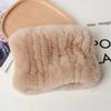Elastic Rabbit Fur Scarf Multicolour Fur Collar Neck Creative Rex Rabbit Fur Scarf  Gift