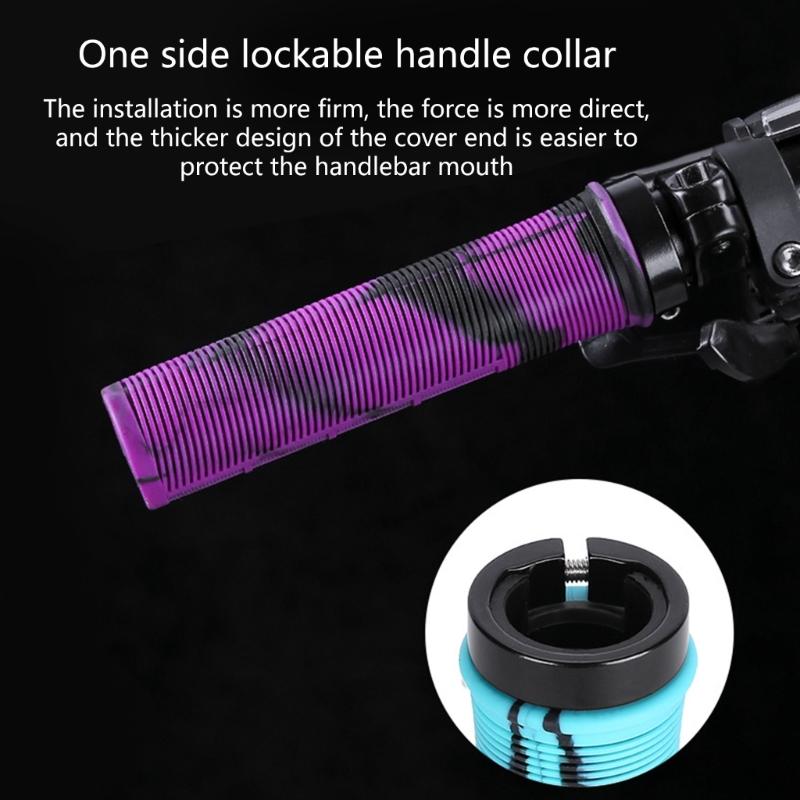 Durable DeathGrip Soft Rubber Bike Death Grip Single Locks Handlebar Grips Comfortable and Secure Fit for Bike Riders