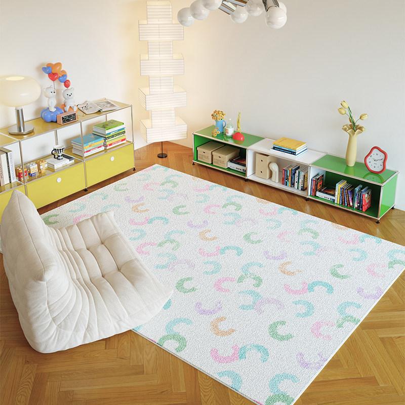 Dopamine Color Bedroom Decor Girl Carpet Large Area Carpets for Living Room Fluffy Soft Lounge Floor Mat Thick Plush Bedside Rug