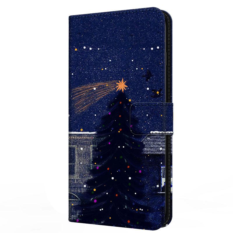 Чехол для Xiaomi Poco F7 F 7 с подставкой-книжка из кожи Merry Christmas Магнитный кошелек-защита Redmi Turbo 4 Pro