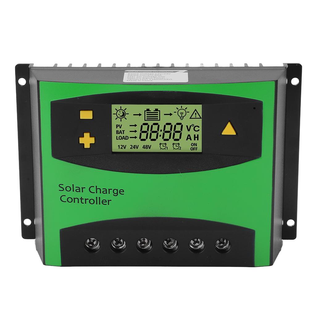 Solar Charge Controller LCD Display PWM Charging Regulator 60A 12V 24V for Home RV