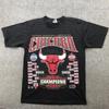 Винтажная футболка Chicago Bulls Мужская L Черная НБА Баскетбол 1996 Чемпионы 90-е