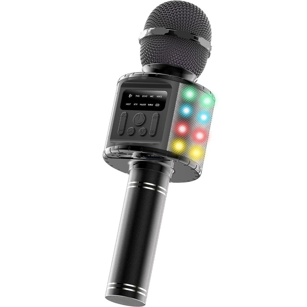 2026 new Q9Max Bluetooth microphone children's karaoke handheld wireless microphone with screen stereo integrated