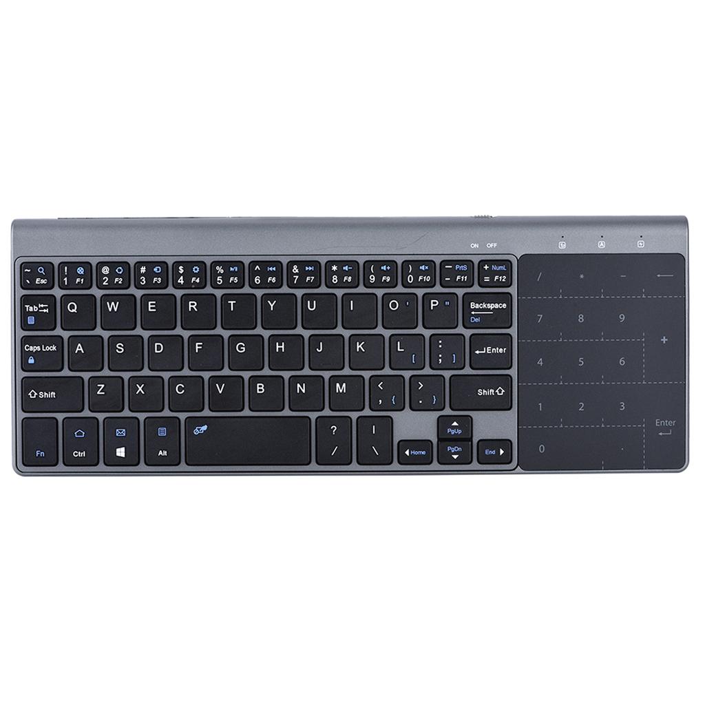 Portable Slim 2.4Ghz Wireless Keyboard Handheld with Touchpad for PC Notebook TV Box
