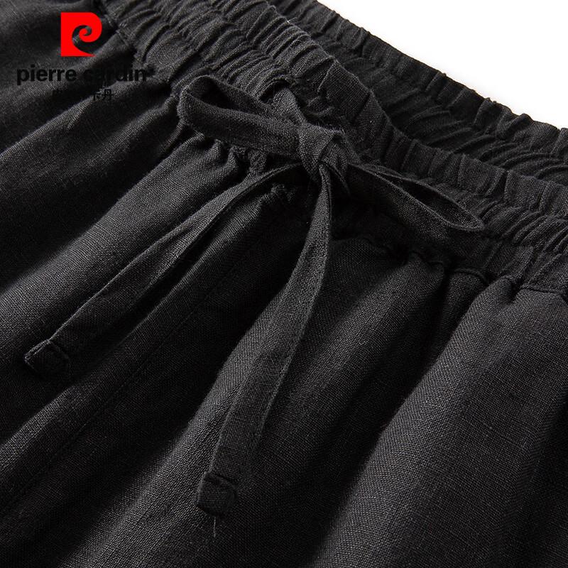 Pierre Cardin Мужские повседневные укороченные брюки из 100% льна