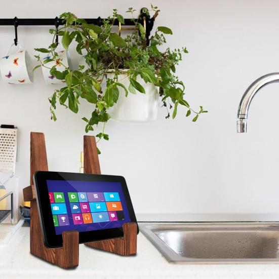 Подставка для кулинарной книги из дерева, кухонная стойка для рецептов, высокая устойчивость, гладкие края, без заусенцев, подставка для кулинарной книги в деревенском стиле