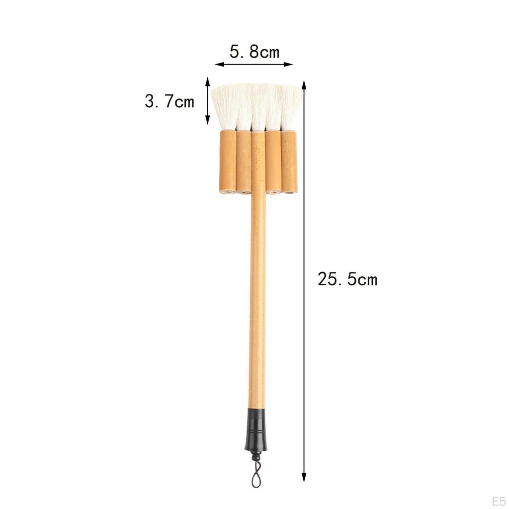 Кисть из хека из козьей шерсти, художественные кисти, многофункциональные, прочные, плоские краски для овец, художник