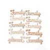 10Pieces Alphabet Wedding Tree Crafts Decorations Family Word Wooden Letters DIY