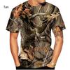 Hunting Camouflage T-Shirt Summer T Shirt Man 3D Printing Streetwear Clothing Short Sleeve Clothes Luxury T-Shirt Men Clothing