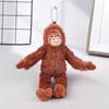 Cartoon Gorilla Plush Toy Chimpanzees Monkey Pendant Soft Stuffed Doll Keychain Backpack Car Bag Key Ring Decor Kid Gift