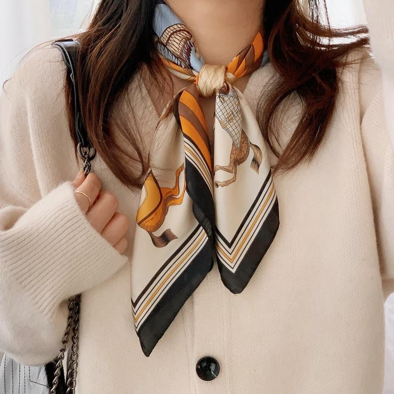 70 квадратных шарф шелковый шарф французский женский высококачественный шарф универсальный подходящий деревенский шарф-рубашка шарф