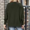 Женский модный свитер с круглым вырезом и длинными рукавами, вязаный пуловер с боковыми разрезами