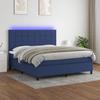 VidaXL Slat Bed Base with Mattress and LED, Upholstered Bed, Double Bed, Adult Bed for Interior Bedroom, 3134891