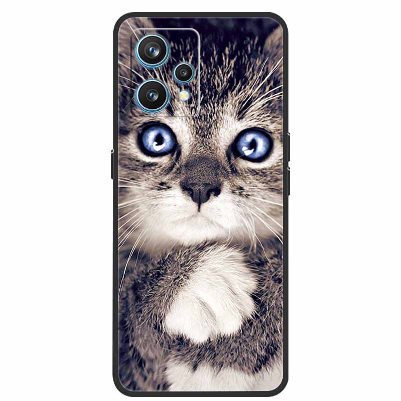 Чехол для Realme 9 RMX3521 Ударопрочный Мягкий силикон ТПУ Задняя крышка Для телефона Realme9 4G Чехлы Realme 9 6,4 дюйма Милый мультяшный чехол-сумка