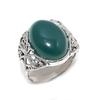 Green Onyx Handmade 925 Sterling Silver Jewelry Ring Size 7 W1R33