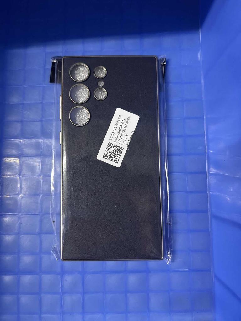 Подходит для S24 Ultra: Крашеный чехол для телефона из синтетической кожи S24U Текстурированный кожаный чехол Ударопрочный защитный чехол