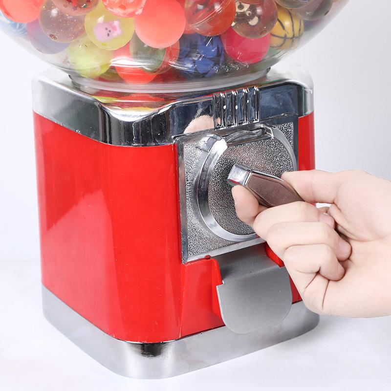 Commercial 1 Yuan Coin Operated Gashapon Machine for Tattoo Stickers - Ball-shaped Elastic Ball Dispenser