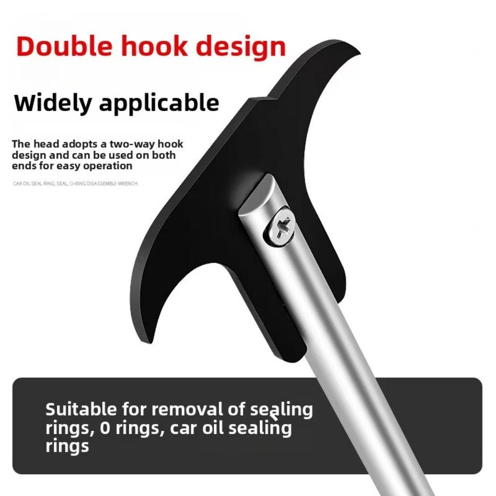 Universal Oil Seal Extractor Double Hooks Car Oil Seal Hook Oil Seal Removal Tool  O-Rings Seal