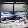 Double Head LED Clip Remote Control Desk Lamp 24W Swing Arm L-Shaped Architect Dimmable Transformable Reading Computer Light