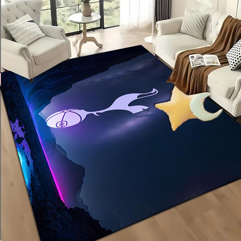 1PC Tottenham Crest Design Floor Mat for Living Room, Game Rooms, Office, Bedroom, Office Floor Mat Playful Design, Christmas fan gifts