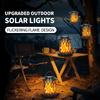Уличные солнечные мерцающие огни пламени Водонепроницаемые подвесные фонари Эффект пламени Садовые украшения для патио, двора, дорожки