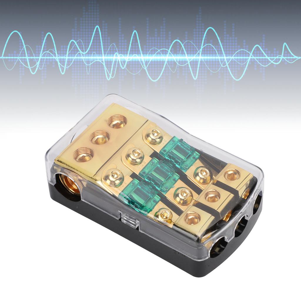 Мини-держатель предохранителя ANL 0 2 4 входной 4 6 8 выходной предохранитель 60 А распределительный блок для автомобиля, грузовика, лодки, аудио, стереоусилителя, 3-канальный