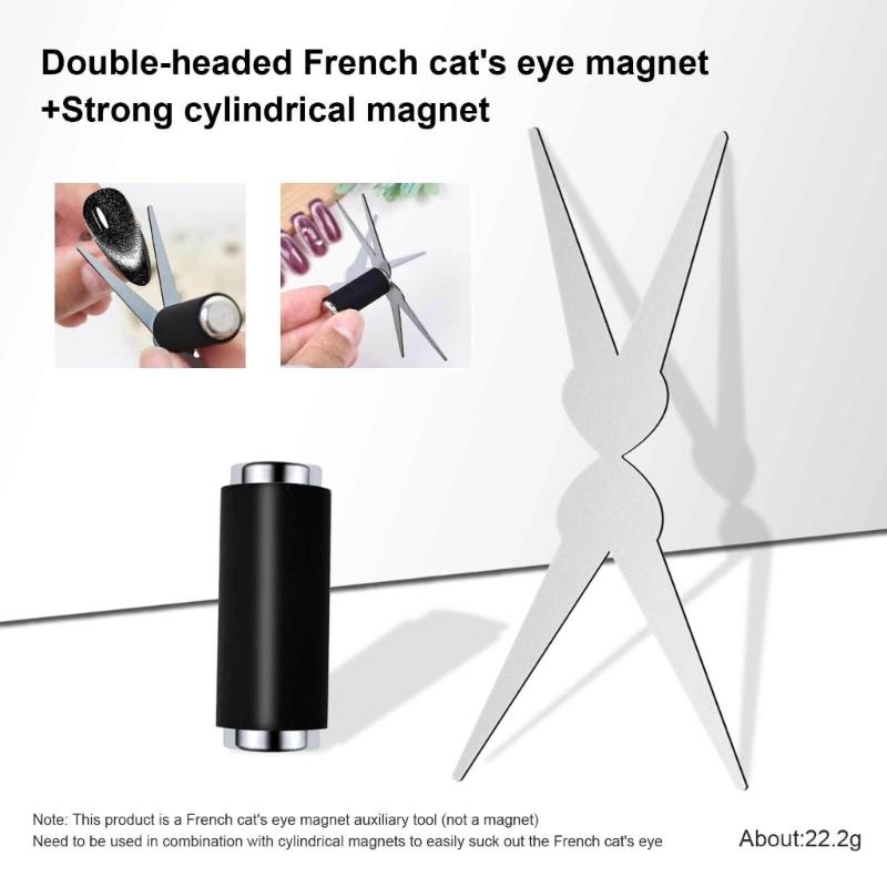 Professional French Cats Eye Magnets For Nail Art Strong Magnetic Force Material Portable Design Safe For DIY And Salon Use