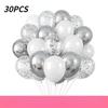 10 inch 30Pcs glitter paper scraps balloon set decoration balloons Christmas Halloween birthday holiday
