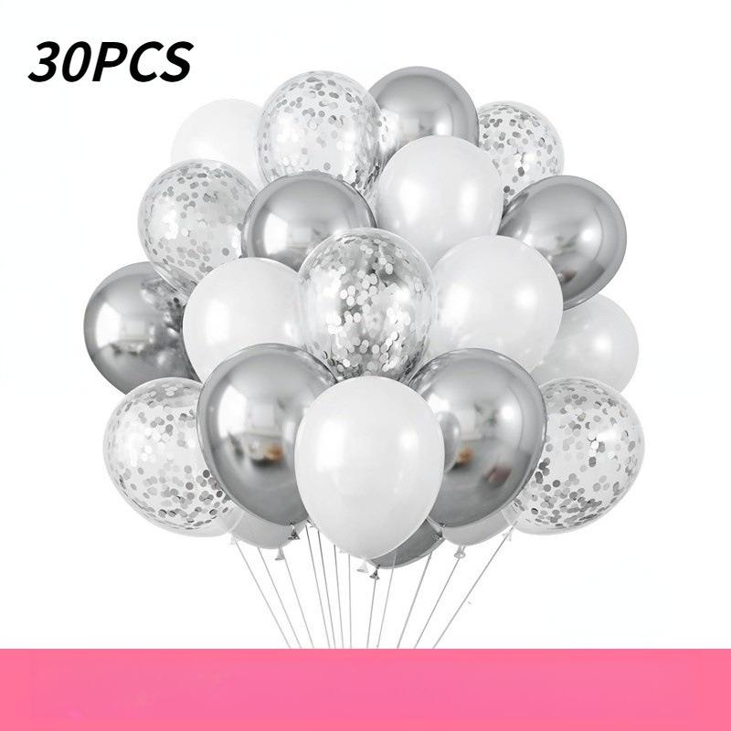 10 inch 30Pcs glitter paper scraps balloon set decoration balloons Christmas Halloween birthday holiday