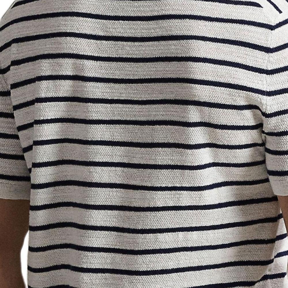 Polo Ralph Lauren Хлопковая полоска с коротким рукавом Мужские топы 710B13894-003