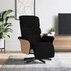 VidaXL Recliner with Footrest Black Fabric 356603