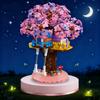 628PCS Cherry Tree House Building Blocks Creative City Streetview Plant Flower House Model Bricks Desktop Decoration Kid Toys