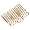 25 Pack Metal Slide Adjustment Buckle Rectangle Slide Adjuster Webbing Strap Slider for Belt Bag Backpack DIY Accessories Replacement [uxcell] 2"